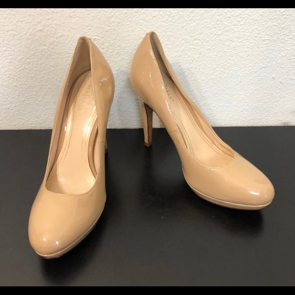 Cole Haan Shoes - Cole Haan Beige Leather High Heel Shoes